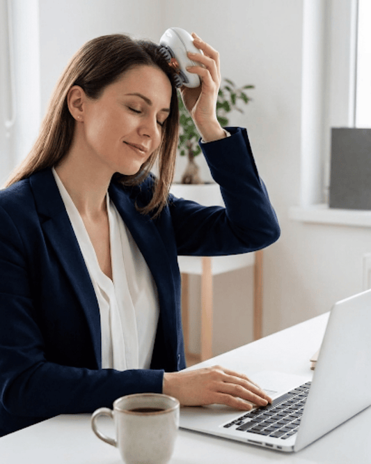 Portable Head Massager for Hair Growth & Stress Relief